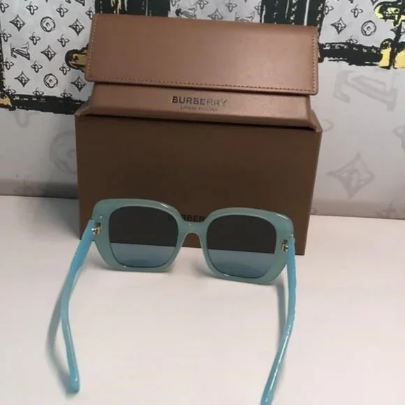 NEW AUTHENTIC Burberry Blue Women's Sunglasses BE4371 4086 - Picture 10 of 11